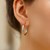 Polished Hoop Earrings in Rhodium Plated Sterling Silver (3x20mm)