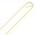 Adjustable Sparkle Chain in 10k Yellow Gold (1.20 mm)