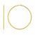 Large Endless Hoop Earrings in 14k Yellow Gold(1.2x50mm)