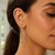 Cascading Style Entwined Earrings in 14k Two-Tone Gold
