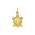 14K Yellow Gold Polished Turtle Charm Pendant