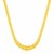 Fancy Graduated Double Curb Style Chain Necklace in 14K Yellow Gold