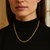 Solid Figaro Chain in 14k Yellow Gold (4.50 mm)