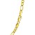 Solid Figaro Chain in 14k Yellow Gold (4.50 mm)