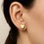 Puffed Up Heart Stud Earrings in 14K Yellow Gold