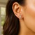 Sterling Silver Princess CZ Stud Earrings (5.00 mm)