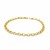 Round Link Charm Bracelet in 10k Yellow Gold