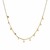 Choker Necklace with Hammered Beads in 14k Yellow Gold