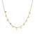 Choker Necklace with Hammered Beads in 14k Yellow Gold