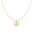 14k Yellow Gold with Peace Symbol Pendant