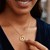 14k Yellow Gold with Peace Symbol Pendant