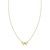 14K Yellow Gold Small Bow Necklace