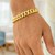 Semi Solid Miami Cuban Bracelet in 14k Yellow Gold  (11.10 mm)