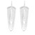 Sterling Silver Multi Strand Chain Drop Chandelier Earrings