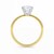 3 Carat Radiant Lab Grown IGI G/VS1 Diamond Solitaire Ring in 10K Yellow Gold