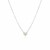 14k White Gold Polished Mini Heart Necklace