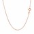 Diamond Cut Cable Link Chain in 18k Roese Gold (1.10 mm)