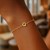 14K Yellow Gold Mini Initial Q Bracelet