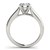 14k White Gold Round Cut Cathedral Design Solitaire Diamond Engagement Ring (1 cttw)