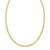14K Yellow Gold Petite Faceted Cuban Link Chain Necklace (4.50 mm)