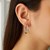 Classic Hoop Earrings in 10k White Gold (3x25mm)