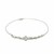 Sterling Silver Cross Bracelet with Cubic Zirconias