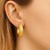 Greek Key Small Hoop Earrings in 14k Yellow Gold