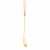 14k Yellow Gold Teardrop Lariat Necklace with Diamond