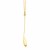 14k Yellow Gold Teardrop Lariat Necklace with Diamond