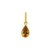 14K Yellow Gold Pear Citrine Charm Pendant