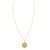 14K Yellow Gold North Star Hexagon Necklace