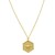 14K Yellow Gold North Star Hexagon Necklace