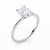 3 Carat Radiant Lab Grown IGI G/VS1 Diamond Solitaire Ring in 10K White Gold