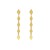14K Yellow Gold Mirror Kite Link Drop Earrings