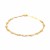 14k Yellow Gold 7 inch Mirrored Heart Chain Bracelet (5.00 mm)