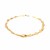 14k Yellow Gold 7 inch Mirrored Heart Chain Bracelet (5.00 mm)