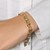 Bracelet with Oval and Twisted Interlocking Links in 14k Yellow Gold (7.00 mm)