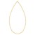 14K Yellow Gold Flat Pebble Link Necklace (2.50 mm)