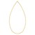 14K Yellow Gold Flat Pebble Link Necklace (2.50 mm)