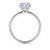 5 Carat Emerald Lab Grown IGI G/VS1 Diamond Solitaire Ring in 10K White Gold