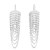 Sterling Silver Multi Strand Chain Drop Chandelier Earrings