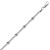 Double Open Bar Link Rhodium Plated Bracelet in Sterling Silver