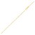 18K Yellow Gold Double Extendable Cable Chain (1.30 mm)