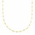 14k Yellow Gold High Polish Round Mirror Chain Station Necklace
