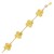14K Yellow Gold Clover Bracelet