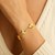 14K Yellow Gold Clover Bracelet