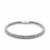 Popcorn Chain Bangle in Rhodium Plated Sterling Silver (4.80 mm)