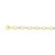 Twisted Oval Chain Bracelet in 14k Two Tone Gold (7.40 mm)