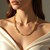 14k Yellow Gold Textured Paperclip Chain (3.5 mm)
