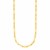 14k Yellow Gold Textured Paperclip Chain (3.5 mm)